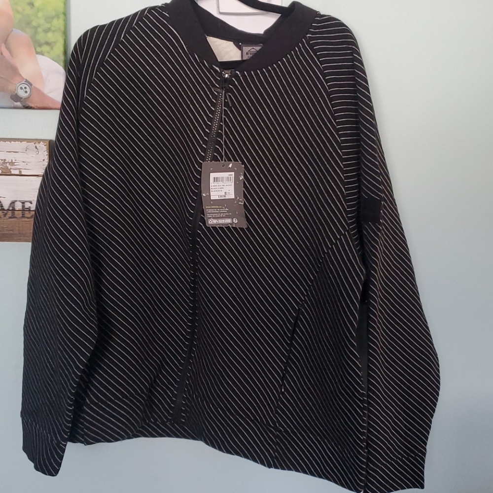 McKinley quilted zip up pin stripe xxl
